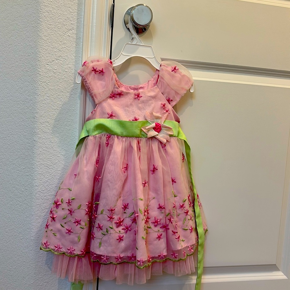 Cutest pink party wear dress for 18 M girl kid